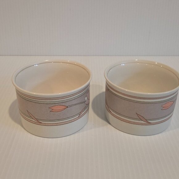 Mikasa Japan Meadow Sun Intaglio Tea Coffee Mugs  Set of 2 CAC02 8 Oz Tulips - Picture 4 of 11